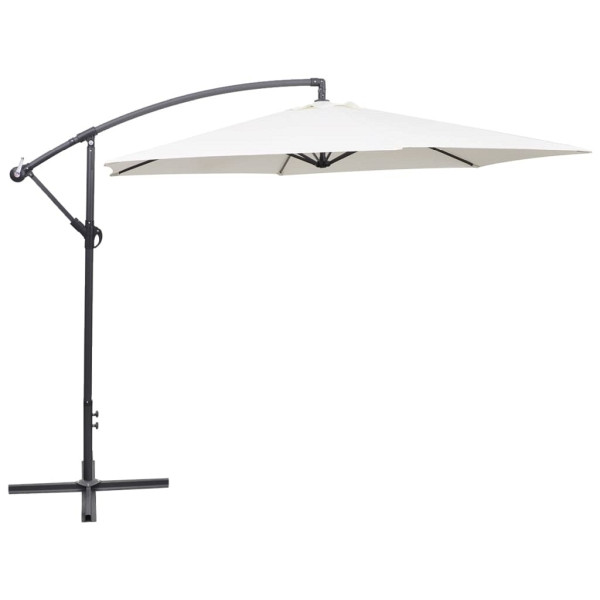vidaXL Freiarm-Sonnenschirm 3 m Sandweiß, 42202, 8718475971122