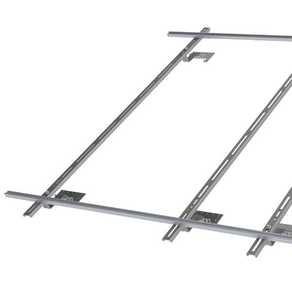 Solarbayer Aufdachmontageset für PlusAL2.86V Ziegel für 1 Kollektor, 420202000