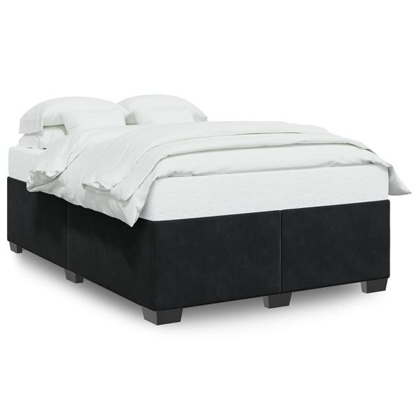 vidaXL Bettgestell Schwarz 140x190 cm Samt, 3284633, 8721102695155