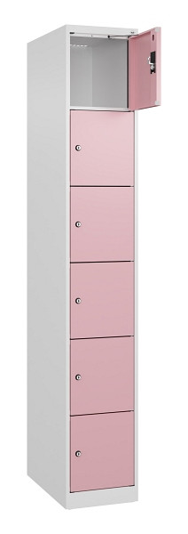C+P Schließfachschrank Evolo PLUS, 6 Fächer, 1850x300x500mm, 9016/3015, 049000-106 S10018