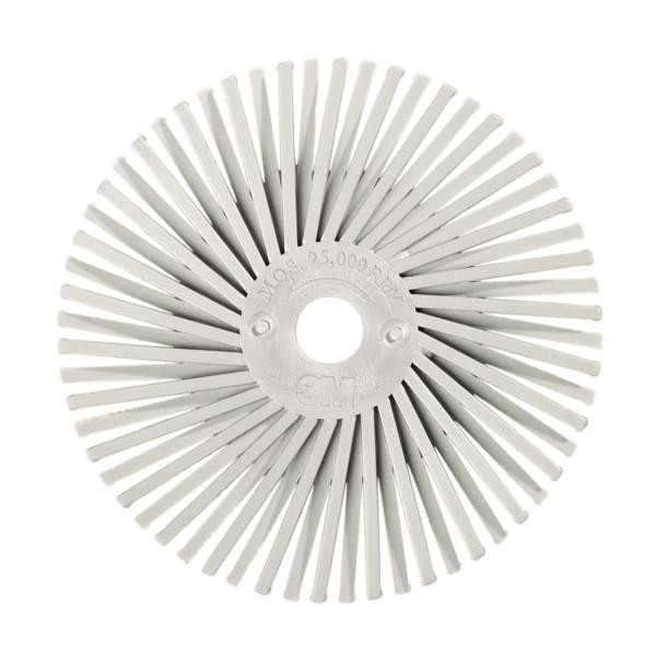 3M Scotch-Brite Radial Bristle Brush RB-ZB, weiß, 76 mm x 9,5 mm, P120, VE: 40 Stück, 7000000749