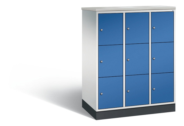 C+P Schließfachschrank Intro, H1255xB920xT490mm, 7035/5010, 8573-301 S10420