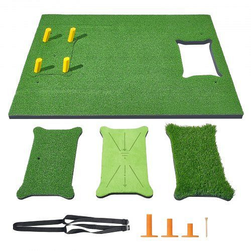 VEVOR Golf Schlagmatte Übungsmatte 152x122cm Golf Trainingshilfe 4 in 1 Austauschbar, DGNJQD4HYJQDILDBZV0
