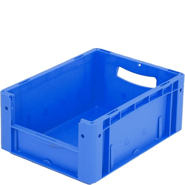 BITO Eurostapelbehälter XL Set /XL 43174 400x300x170 blau, Etikett Entnahmeöffnung stirnseitig, C0290-0032