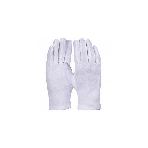 PRO FIT Baumwoll-Trikot-Handschuh, reinweiß, Schichtel, einfach, gesäumt, Größe: 8, VE: 12 Paar, 64015-8