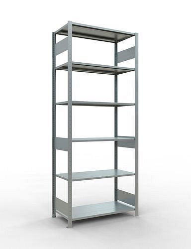 Schulte Fachbodenregal, Grundfeld, 6 Lagerebenen, Fachlast 150 kg, 1060 x 536 x 2500 mm, 278797
