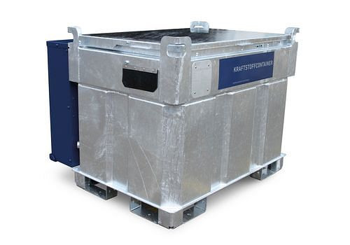 DENIOS Mobiler Tankanlage für Diesel und Harnstoff, KI-D, 770 Liter, mit 230V-Pumpen, 278999