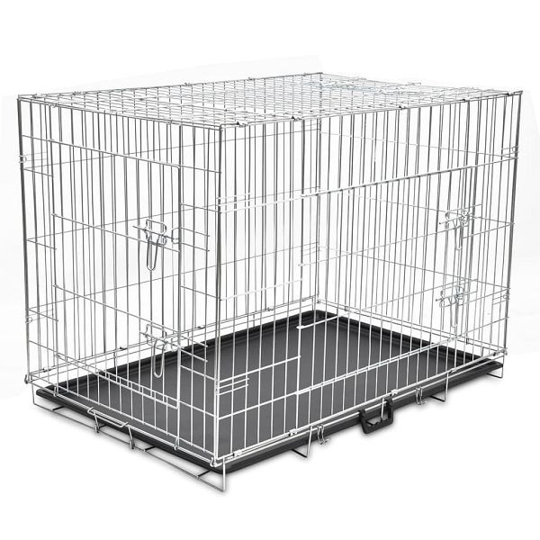 vidaXL Faltbare Hundebox Metall XL, 170218