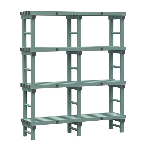 REA Euro-Regal 1500x400x1750mm, 4 Ständer mit 450mm Abstand, 308.145