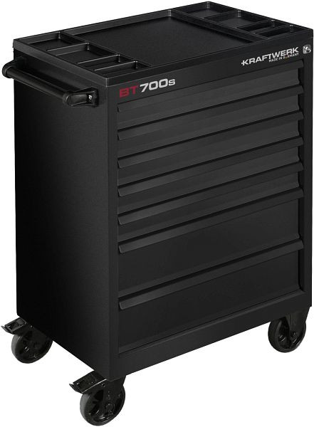 Kraftwerk Werkstattwagen BT700s 7 Schubladen schwarz, leer, 101.107.BLK