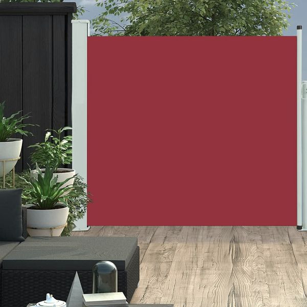 vidaXL Ausziehbare Seitenmarkise 170×300 cm Rot, 48367