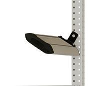 Manuflex LED-Seiten-Langfeld-Leuchte mit Kegelprismenblende, 20 Watt, BxTxH = 456 x 187 x 50 mm, ZB3953
