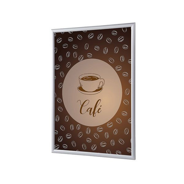 Showdown Displays Klapprahmen A4 Komplettset Kaffee Französisch, KRA4G25LPPI573