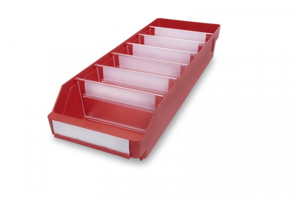 Stemo Lagerkasten 5018 rot, Abmessungen (LxBxH): 500x180x95mm, VE: 20 Stück, 520305
