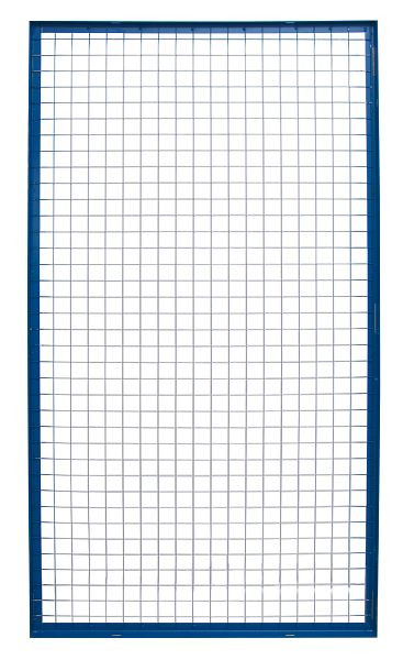 Schulte Palettenregal-Drahtgitter-Rückwand für S610-M18, 1500 x 2225 mm (H x B), blau/verzinkt, 50 x 50 mm Maschenweite, 16136-A