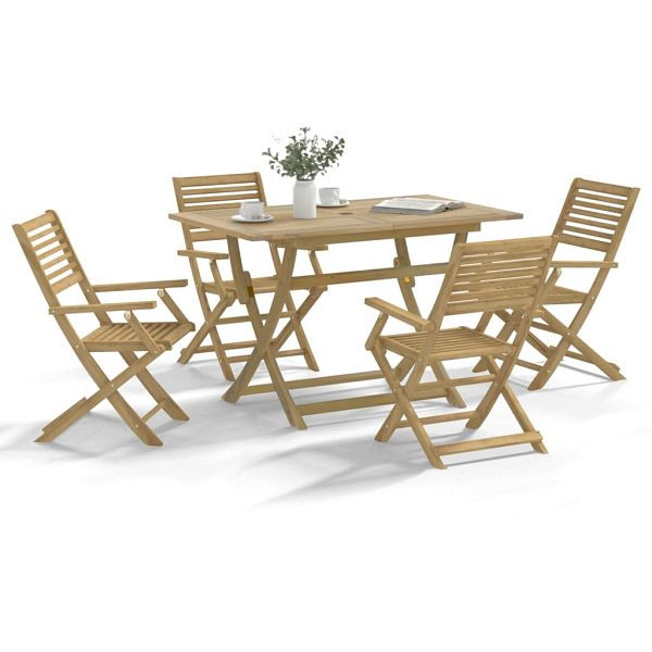vidaXL 5-teilig Garten-Essgruppe Massivholz Akazie, 3294999