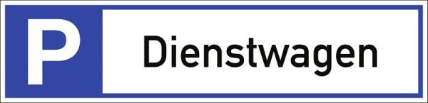 Moedel Parkplatzreservierer Dienstwagen, Aluminium, 460x110 mm, 108100