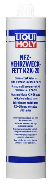 LIQUI MOLY Nfz-Mehrzweckfett K2K -20, Schraubkartusche, VE: 0,5 kg, 21415
