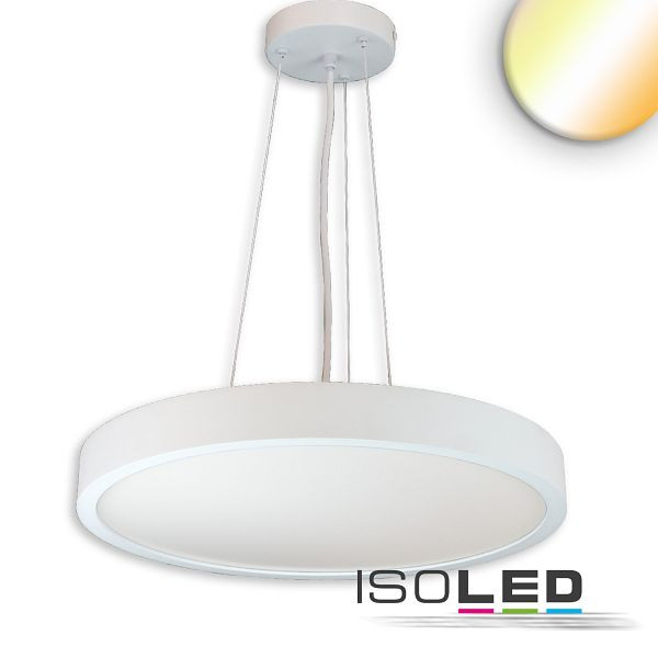 ISOLED LED Hängeleuchte DN1000, weiß, UGR<19 2H, 80W/100W, ColorSwitch 2700/3000/4000K, dimmbar, 116174