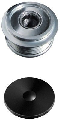 HELLA Generatorfreilauf, Gewindemaß: M16x1,5, Anzahl der Rillen: 6, mit Kappe, 9XU 358 039-001