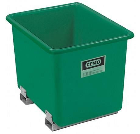 Cemo Rechteckbehälter 1100l mit Staplertaschen, 1208, 4052886105276