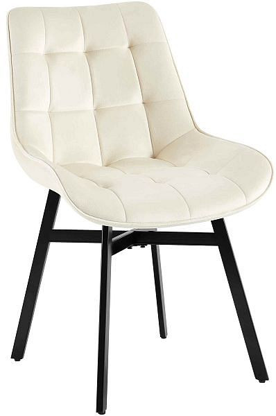 CLP Stuhl Colby Samt, creme, 322178, 4251756490416