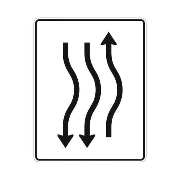 Stein HGS Verschwenkungstafel nach Zeichen 514-23, Flachform 2 mm, RA1, RA1, Flachform 2 mm, 514-23.0001