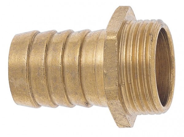 GEKAplus1/3-Schlauchverschraubung Sauger, AG G 1 1/4" - 25mm MS mit Sechskant, VE: 10 Stück, 17.0790.9