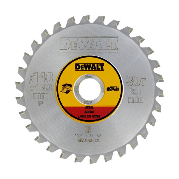 DeWalt Kreissägeblatt Akku 140/20mm 30TFZ, Metall, DT1923-QZ