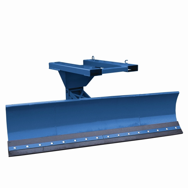 Eichinger Industrie Schneepflug mit Niveauausgleich, Einfahrtasche oben Schildbreite 2400 mm enzianblau, gummi, 20730800097001