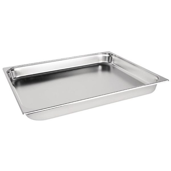 Vogue GN-Behälter Edelstahl 65mm GN2/1, Gastronormgrößen für maximale Kapazität, K802