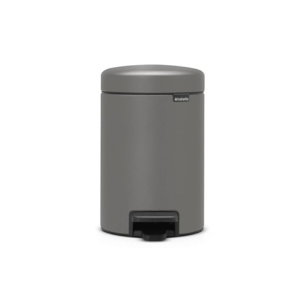 STEIN HGS Treteimer NewIcon, 3 Liter, mineral concrete grey, Stahl, 84043.0002