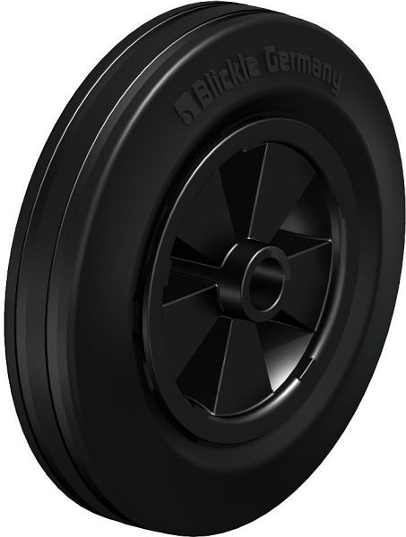 Blickle VPP 200/20G Rad aus Vollgummi, Schwarz, 12872