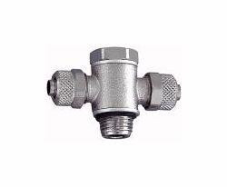 Riegler T-Schwenkverschraubung, Außengewinde zylindrisch mit O-Ring (NBR), 110611