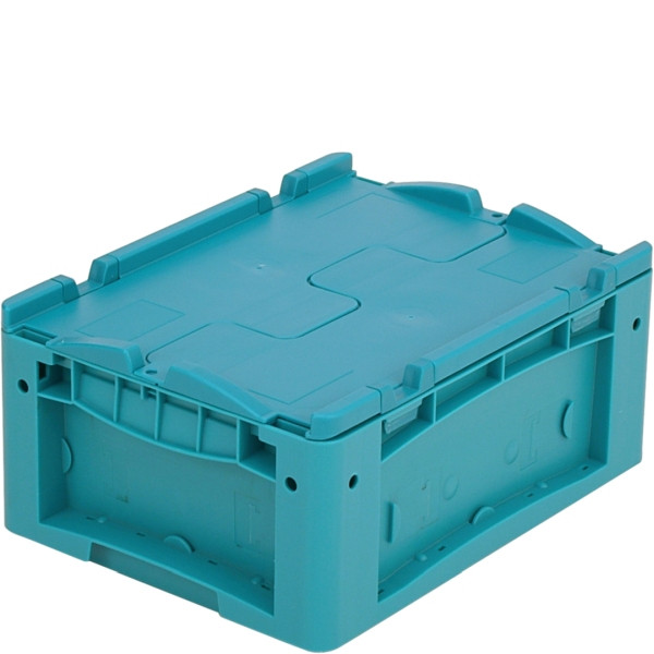 BITO Kleinladungsträger KLTD mit Deckel /KLTD43170 400x300x170 türkis, Deckel, C0572-0027