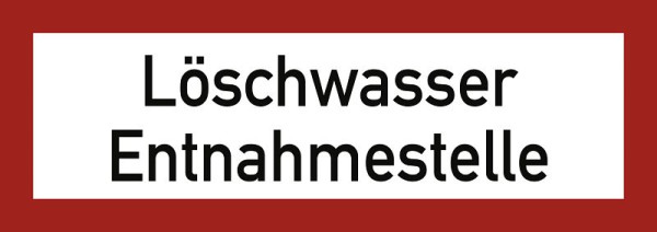 Moedel Löschwasser Entnahmestelle, Aluminium, reflektierend RA1, 297x210 mm, 57751