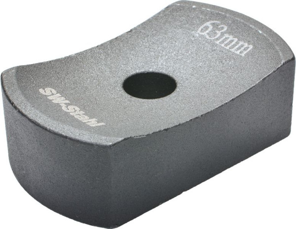 SW-Stahl Schlagaufsatz, halbrund, 70 x 40 mm, 70 x 40 mm, S3211-7