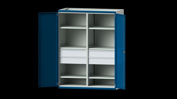 ANKE Werkbänke Schwerlastschrank, Modell 402, 1485 x 690 x 1950 mm, RAL 7035/5010, 621.092
