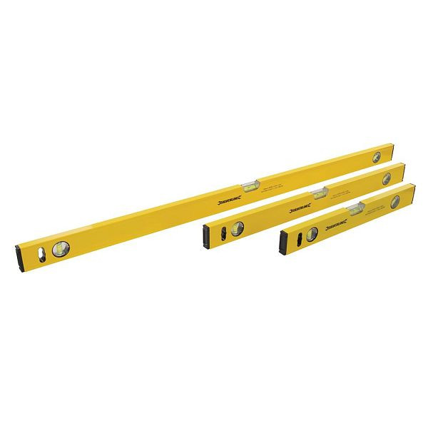 Silverline Bau-Wasserwaagen, 3-tlg. Satz, 400, 600 u. 1000 mm, 119688