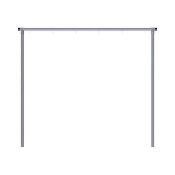 Stein HGS Wäschetrockengerüst, 2500 mm, 5 Haken, Rohrdurchmesser: 60 mm, 419.4625