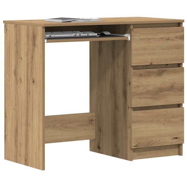 vidaXL Schreibtisch Artisan-Eiche 90x45x76 cm Holzwerkstoff, 861143