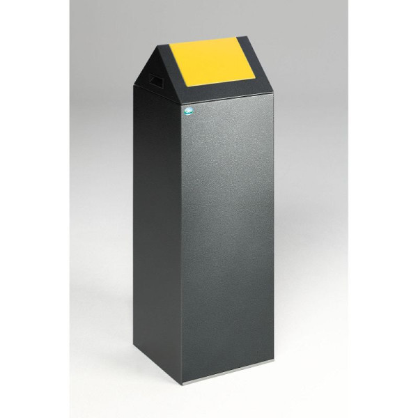 STEIN HGS Wertstoffsammelgerät WSG 85 S, selbstlöschend, Antiksilber, Antiksilber, gelb (RAL 1023), 82062.0001