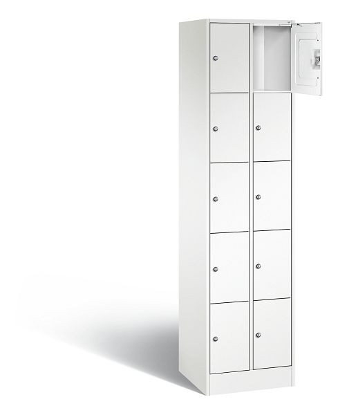C+P Schließfachschrank Serie 8070, H1950xB460xT480mm, Farbe: Verkehrsweiß, 80700-20 S10411