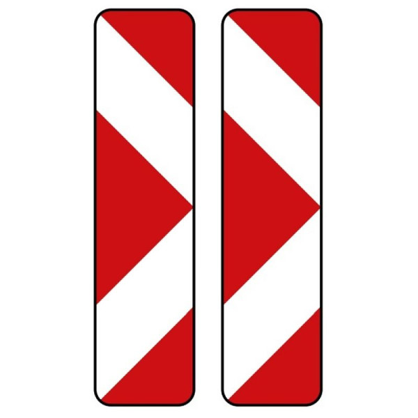 Stein HGS Pfeilbake, doppelseitig, rechts/rechtsweisend Nr. 605-43, Flachform 2 mm, RA1, 605-43-111