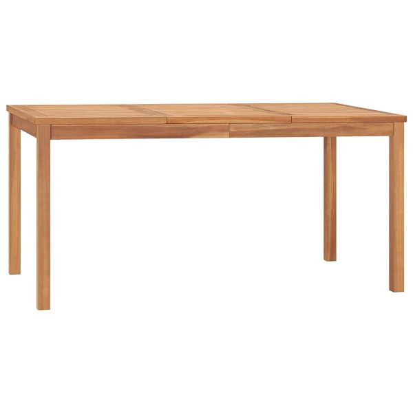 vidaXL Garten-Esstisch 160x80x77 cm Massivholz Teak, 315620