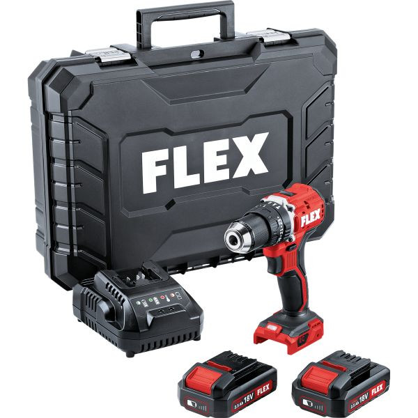 FLEX Kompakter 2-Gang Akku-Schlagbohrschrauber 18,0 V PD 2G 18.0-EC LD/2.5 Set, 519057
