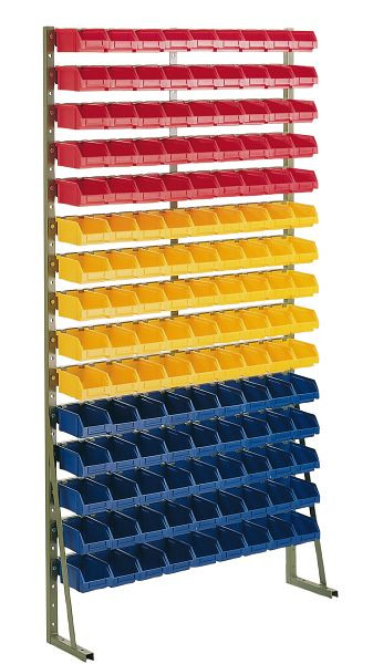 LA-KA-PE Normregal N 15 ohne Kästen, Lackierung RAL 9011 tiefschwarz, 23900 04 06