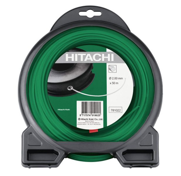 HiKOKI Trimmerfaden quadratisch 2.0mm grün L=50m (226 gr), 781022