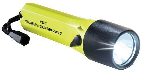 DENIOS Stab- und Helmlampe 2410-Z, mit lichtstarker LED, gelb, Ex-Zone 0, 173-889