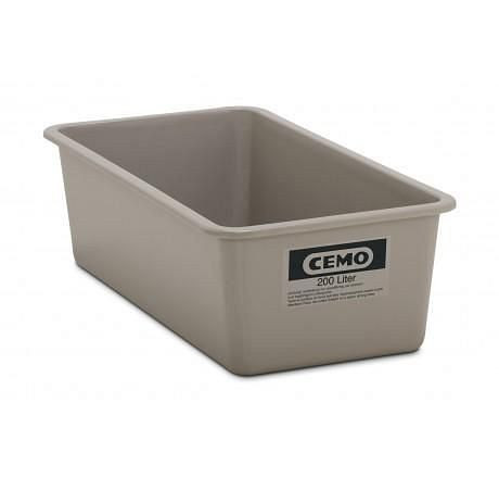Cemo Rechteckbehälter 200l grau, Maße: 115 x 55 x 36 cm, 5671, 4052886098769